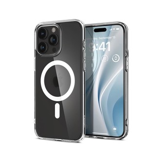 Spigen Ultra Hybrid MagFit kryt iPhone 15 Pro průhledný
