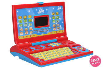 Laptop dziecięcy 24×19,5 cm - mówi po czesku, czeskie opakowanie