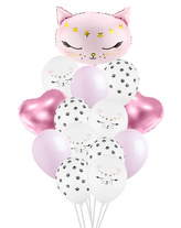 Balonkový buket Kočička - 14 ks