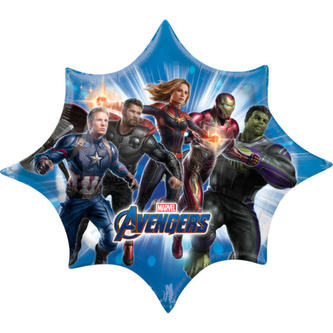 Foliový balonek Avengers Endgame - hvězda 88 cm