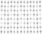 Party závěs metalický stříbrný - hvězdičky 100 x 200 cm