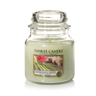 Yankee Candle Lemongrass & Ginger Candle ( citrónová tráva a zázvor ) - Vonná svíčka 411. ml unisex
