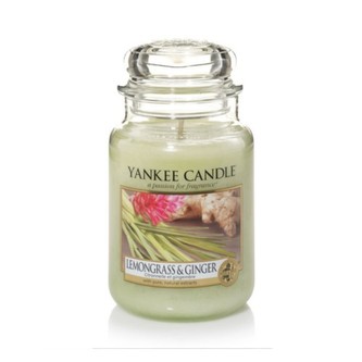 Yankee Candle Lemongrass & Ginger Candle ( citrónová tráva a zázvor ) - Vonná svíčka 623. ml unisex