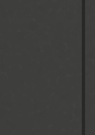 Anaconda Notizbuch/Notebook/Blank Book, punktiert, textiles Gummiband, schwarz, Hardcover (A5), 120g/m² Papier