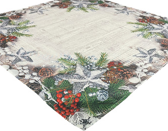 Vánoční ubrus na stůl CHRISTMAS STARS 85x85 cm Mybesthome