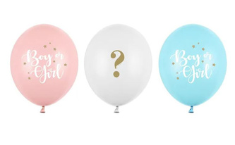 Balónky s potiskem 30 cm, kluk nebo holka - 50 ks