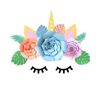 Papírová dekorace Jednorožec