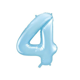 Foliová číslice - modrá 4 - 86 cm