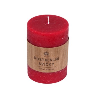 ARÔME Rustikální svíčka 60x80 mm, červená