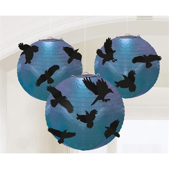 Závěsné lampiony Goblet Skeleton 3 ks