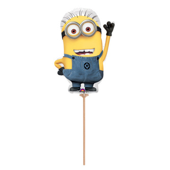 Balónky na tyčku - Mimoni 23 cm - 5 ks