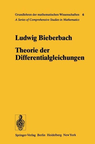 Theorie der Differentialgleichungen