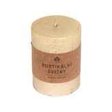 ARÔME Metalická Rustikální sloupová svíčka 60x80\nmm, zlatá