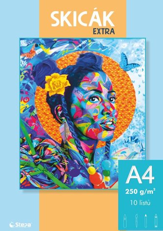 Skicák  A4/10listů EXTRA