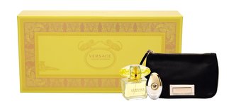 Versace Yellow Diamond Dárková sada Toaletní voda 90 ml, miniaturka Yellow Diamond Toaletní voda 10 ml a kosmetická taška