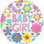 Foliový balonek Butterfly - Baby Girl 45 cm