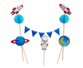 Dekorace na dort Vesmír - 4 prvky