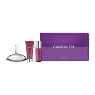 Calvin Klein Euphoria Dárková sada Parfémová voda 100 ml, miniaturka Euphoria Parfémová voda 10 ml, tělové mléko Euphoria 100 ml a tělový závoj Euphoria 150 ml