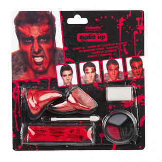 Halloweenská sada barev na obličej - ďábel 8 ks
