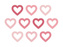 Sada štítků na rozpoznání drinků - srdíčka - 10 ks