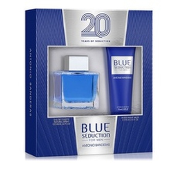 Antonio Banderas Blue Seduction For Men Dárková sada Toaletní voda 100 ml a After Shave Balsam ( balzám po holení ) 75 ml