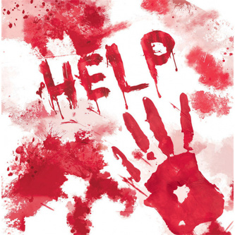 Papírové party ubrousky Helloween Help 20 ks