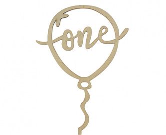 Dřevěná dekorace na dort - One 11 x 15 cm