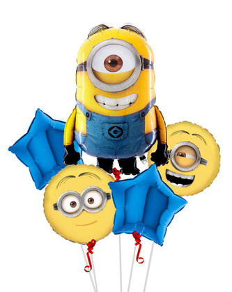 Sada fóliových balonků Mimoni - 5 ks - BP