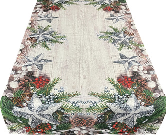 Vánoční ubrus - běhoun na stůl CHRISTMAS STARS 55x120 cm Mybesthome