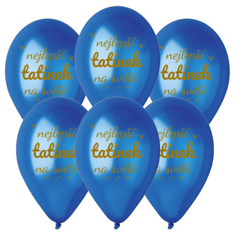 Balonky Nejlepší tatínek na světě - 30 cm - 6 ks
