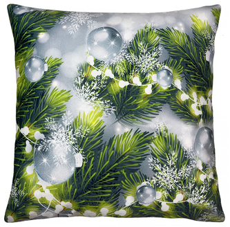 Vánoční polštář GREEN LIGHT 40x40 cm Mybesthome