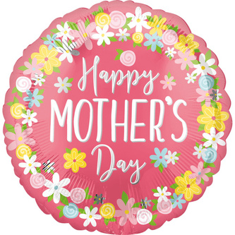 Foliový balonek Happy Mothers Day 43 cm