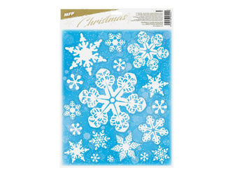 Okenní fólie vánoce glitr 30x42cm