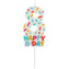 Dortová svíčka číslo 8 - Happy B-day 7 cm