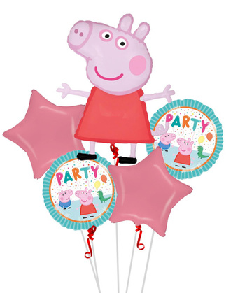 Sada fóliových balonků prasátko Peppa - 5 ks - BP