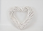 Proutěné srdce bílé 31x30x6 cm