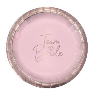 Papírové talíře Team Bride