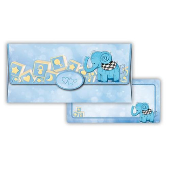 Obálka na peníze Modrý slon