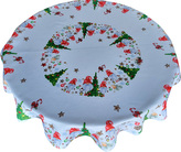 Vánoční ubrus na stůl CHRISTMAS HELLO O 150 cm Mybesthome