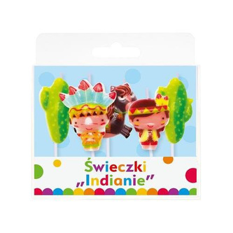 Dortové svíčky Indiánské 5 ks