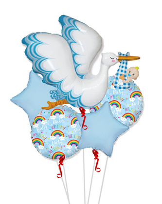 Sada fóliových balonků Narození chlapečka - 5 ks - BP