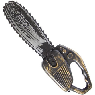 Halloweenská dekorace motorová pila