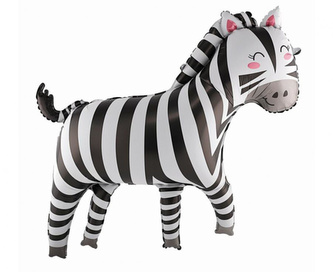 Foliový balonek - roztomilá zebra 80 x 78 cm Foliový balonek - roztomilá zebra 80 x 78 cm