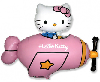 Foliový balonek Hello Kitty - letadlo 61 cm