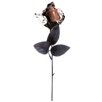 Čokoládová černá růže 1 ks - Halloween - 20g