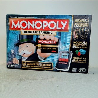 MONOPOLY ELEKTRONICKÉ BANKOVNICTVÍ CZ (chybí 3 plastové žetony a