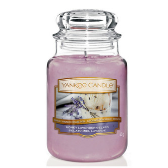 Yankee Candle Honey Lavender Gelato Candle ( levandulová zmrzlina s medem ) - Vonná svíčka 623. ml unisex