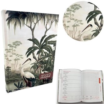 Kalendarz 2024 A5 tygodniowy Botaniqe Czaple