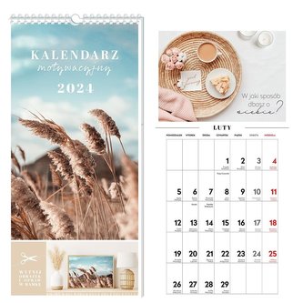 Kalendarz 2024 motywacyjny 22X46cm Hasła