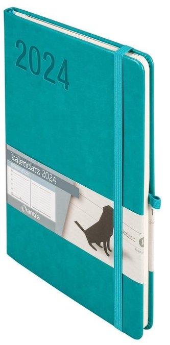 Kalendarz 2024 Minimalizm A5 TNS turkusowy